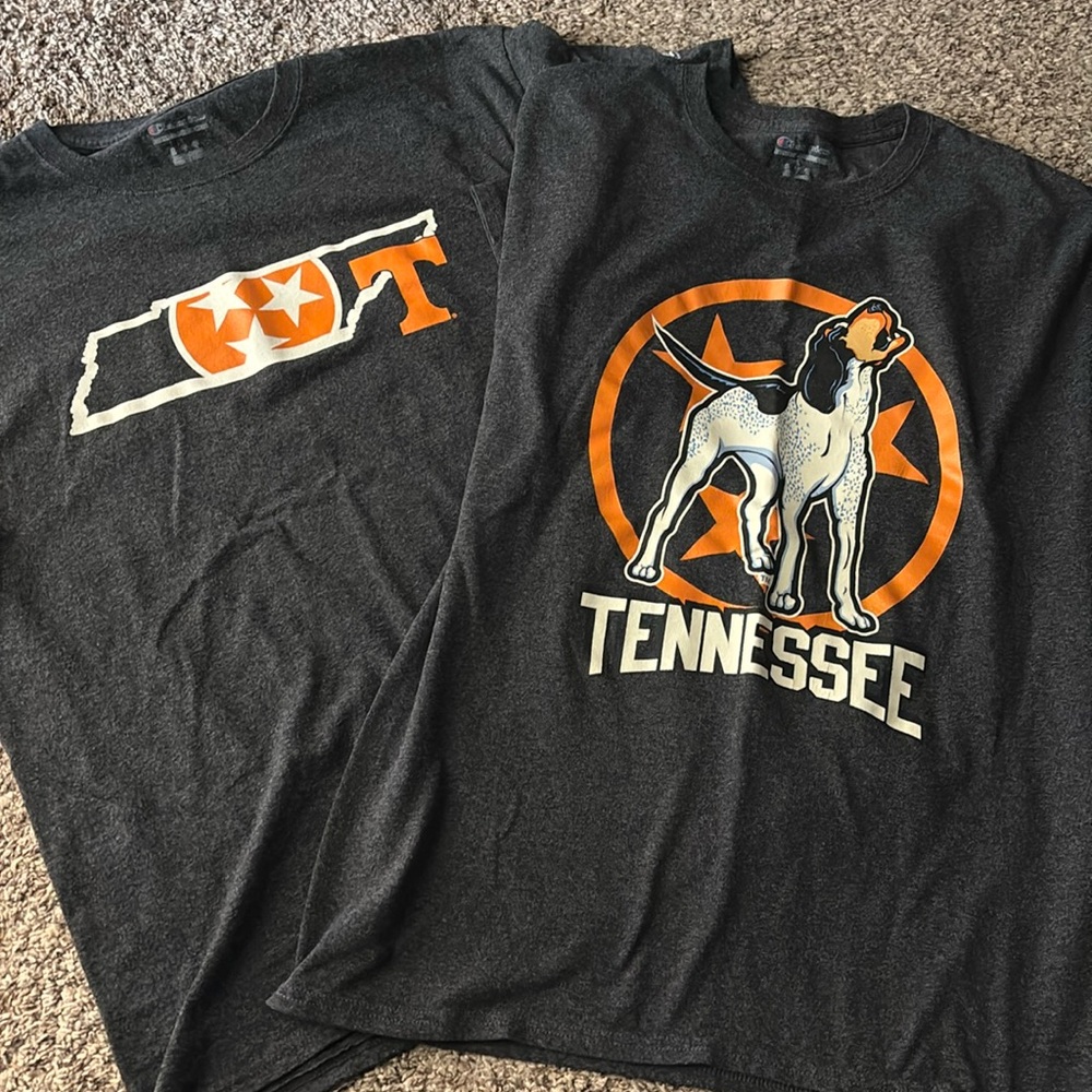 2 Tennessee Vols shirts